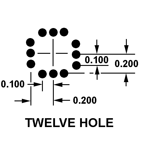 TWELVE HOLE style nsn 5935-00-009-1274