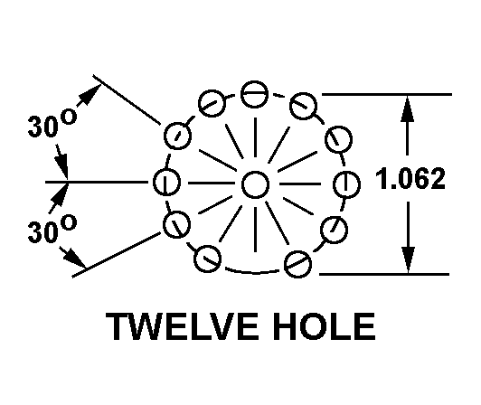 TWELVE HOLE style nsn 5935-00-009-1274