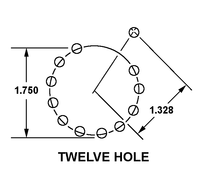 TWELVE HOLE style nsn 5935-00-009-1274