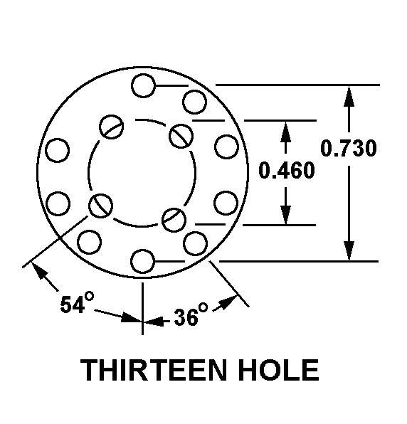 THIRTEEN HOLE style nsn 5935-00-901-0146