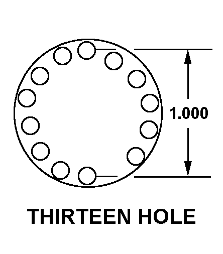 THIRTEEN HOLE style nsn 5935-00-805-0160