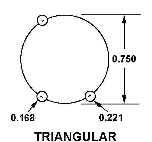 TRIANGULAR style nsn 5935-00-686-0224