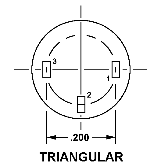 TRIANGULAR style nsn 5935-00-160-1361
