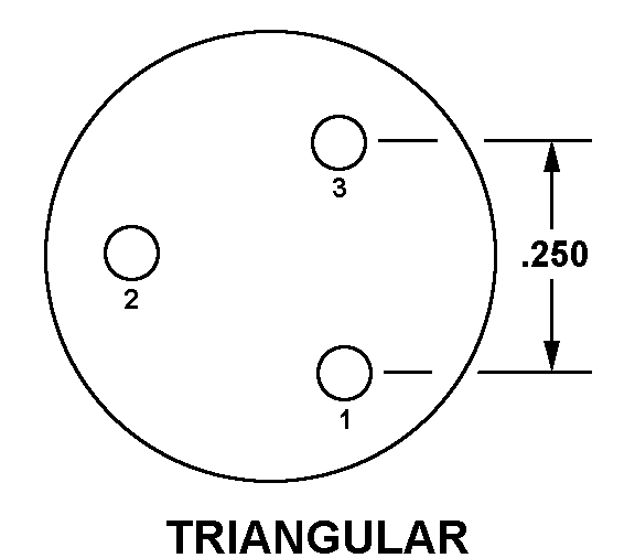 TRIANGULAR style nsn 5935-01-622-7680