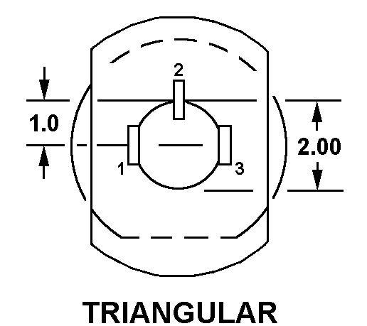 TRIANGULAR style nsn 5935-00-160-1361