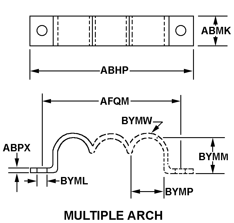 MULTIPLE ARCH style nsn 5340-00-450-2278
