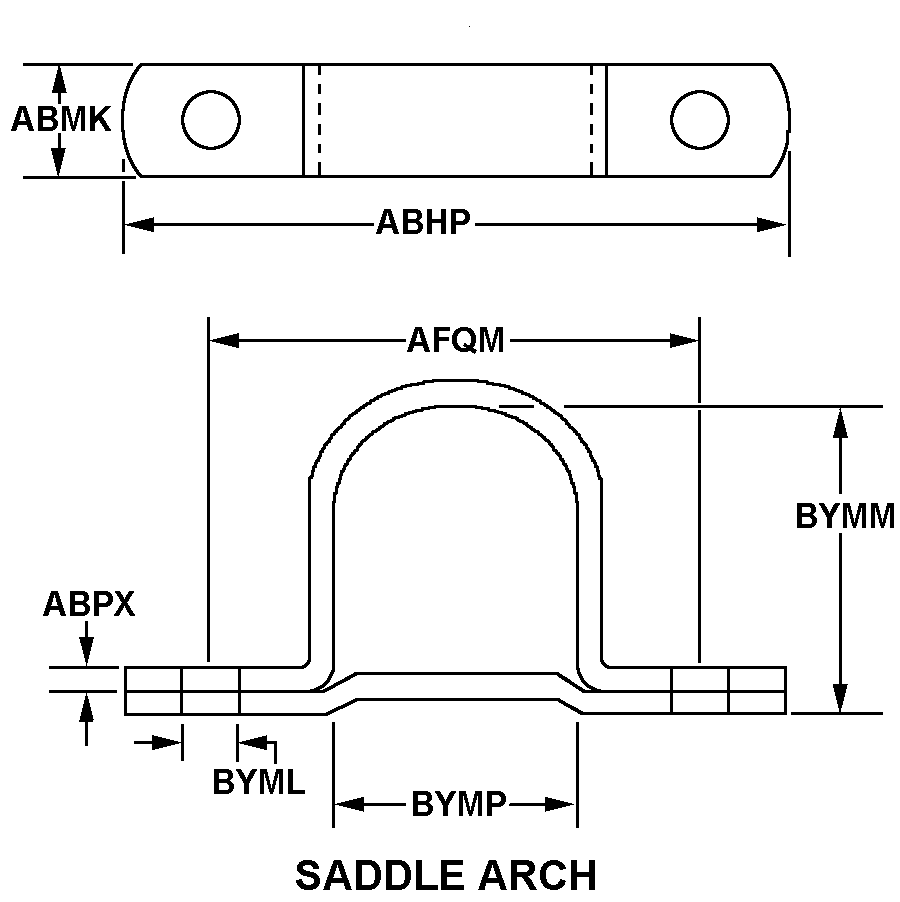 SADDLE ARCH style nsn 5340-01-392-0750