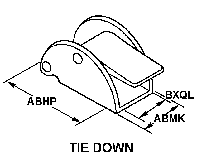TIE DOWN style nsn 5340-00-914-9315