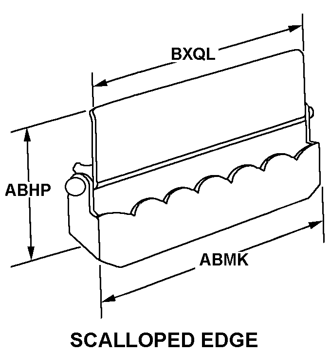 SCALLOPED EDGE style nsn 5340-01-016-1941