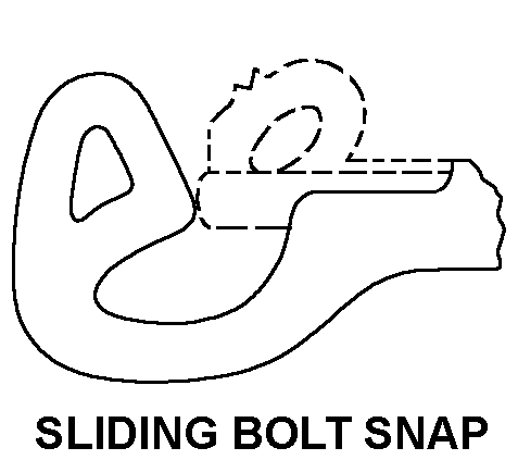 SLIDING BOLT SNAP style nsn 5340-01-206-5784