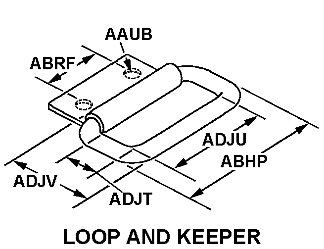 LOOP AND KEEPER style nsn 5340-01-244-4123