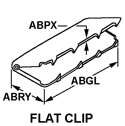 FLAT CLIP style nsn 5340-00-700-7595
