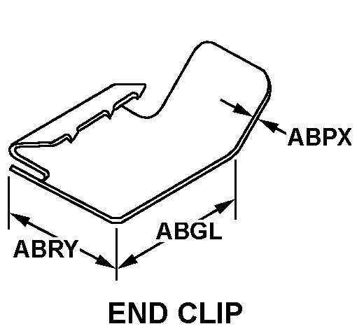 END CLIP style nsn 5340-01-039-8074