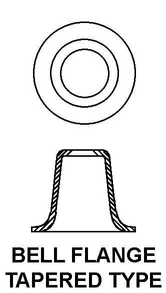 BELL FLANGE TAPERED TYPE style nsn 5340-01-326-2582