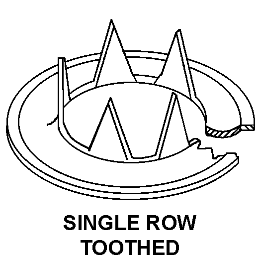 SINGLE ROW TOOTHED style nsn 5340-01-341-5211