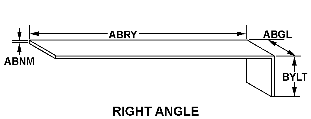 RIGHT ANGLE style nsn 5340-01-408-5851