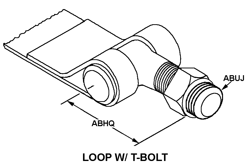 LOOP WITH T-BOLT style nsn 5340-01-334-5973