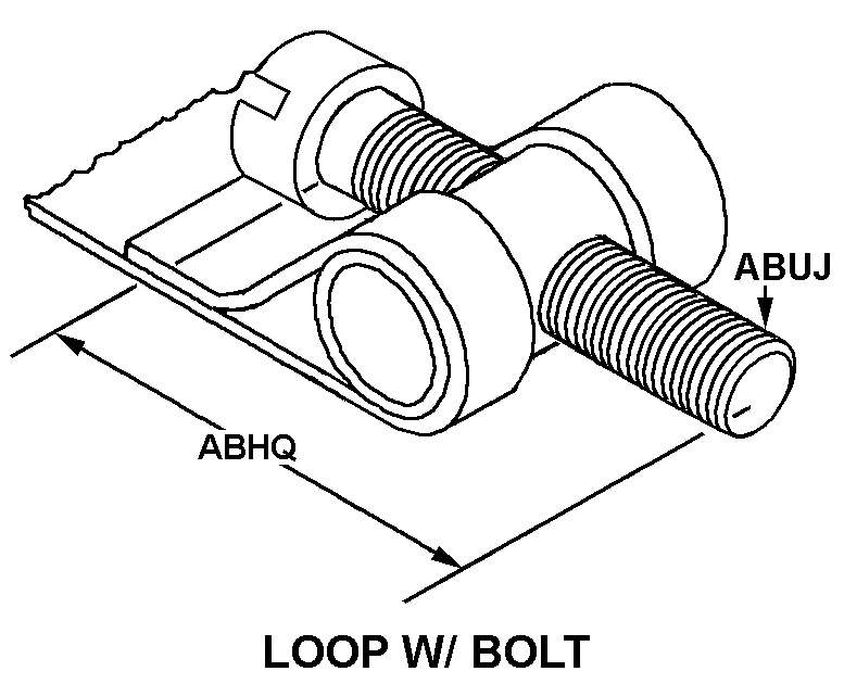 LOOP WITH BOLT style nsn 5340-01-246-5434