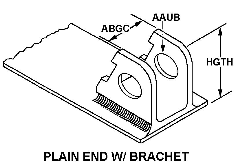 PLAIN END WITH BRACKET style nsn 5340-01-555-6069