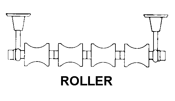 ROLLER style nsn 5340-01-613-7904