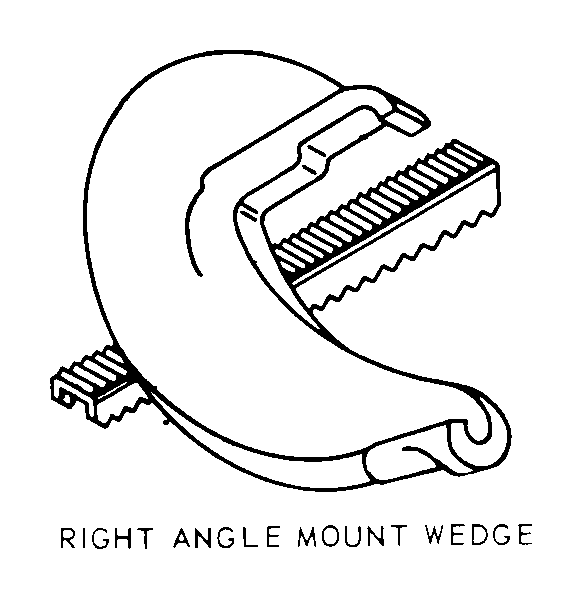 RIGHT ANGLE MOUNT WEDGE style nsn 5340-00-102-9668