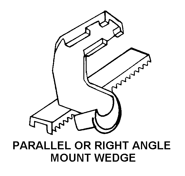 PARALLEL OR RIGHT ANGLE MOUNT WEDGE style nsn 5340-00-945-5917
