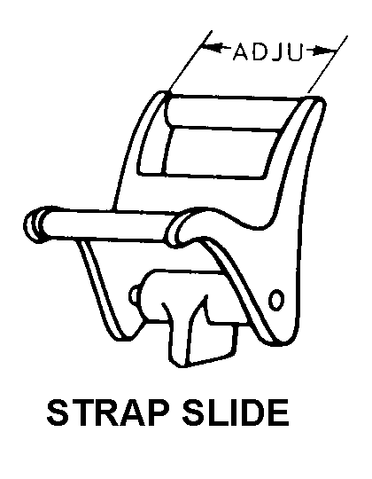 STRAP SLIDE style nsn 5340-00-875-1861