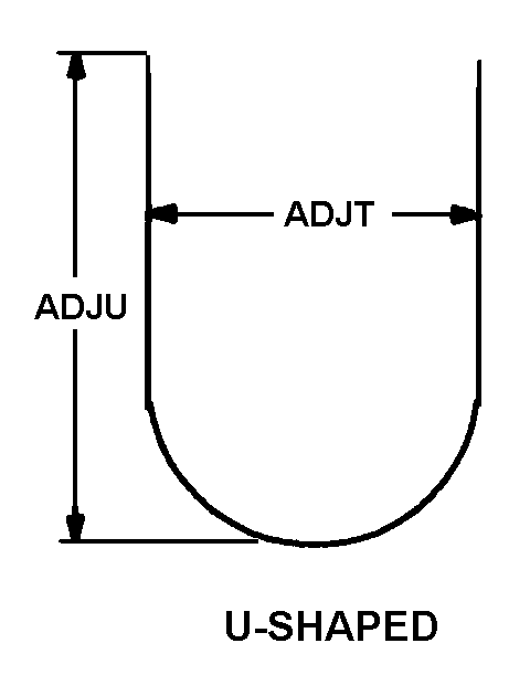 U-SHAPED style nsn 5340-01-473-2750