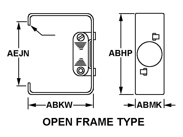 OPEN FRAME TYPE style nsn 5935-01-320-1644