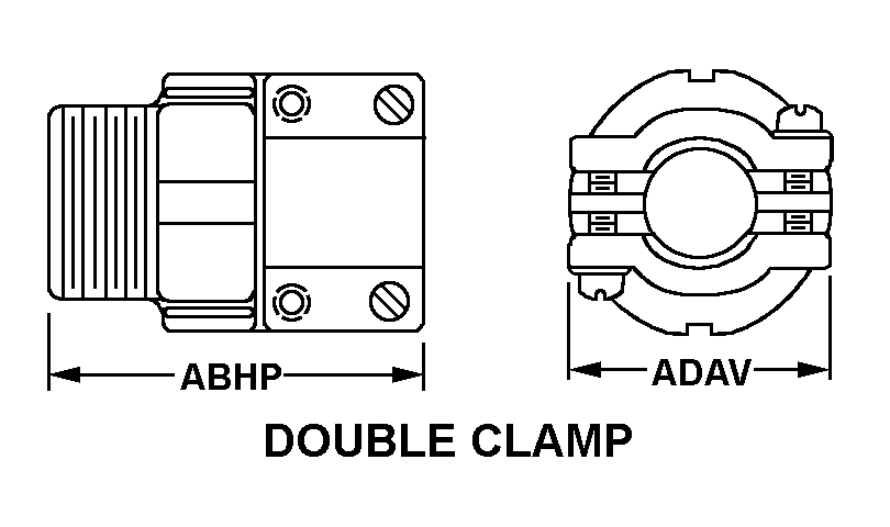 DOUBLE CLAMP style nsn 5935-01-149-2540
