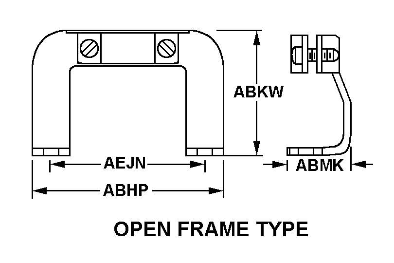 OPEN FRAME TYPE style nsn 5935-01-059-4936