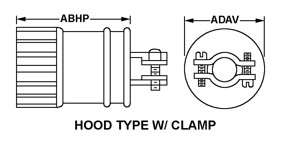 HOOD TYPE W/CLAMP style nsn 5935-00-119-3251