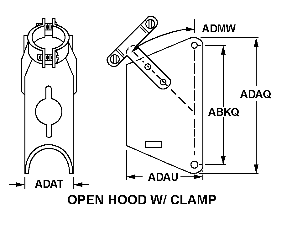 OPEN HOOD W/CLAMP style nsn 5935-00-506-8017