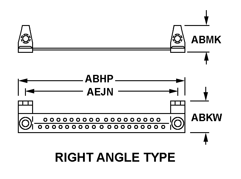 RIGHT ANGLE TYPE style nsn 5935-01-358-8556