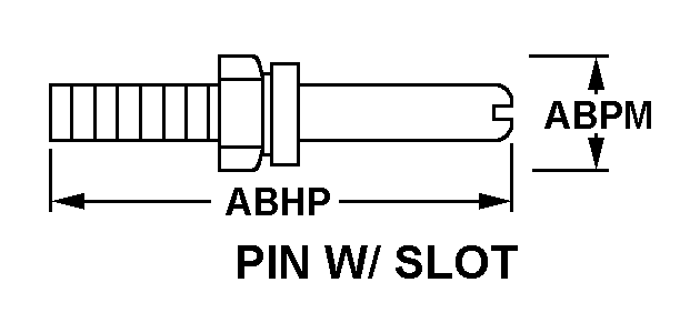 PIN W/SLOT style nsn 5935-01-180-3417
