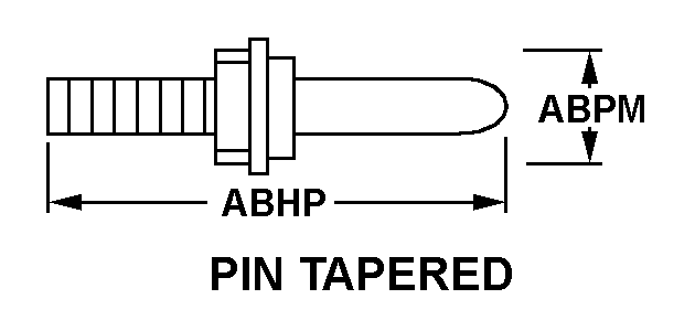 PIN TAPERED style nsn 5935-01-324-7533