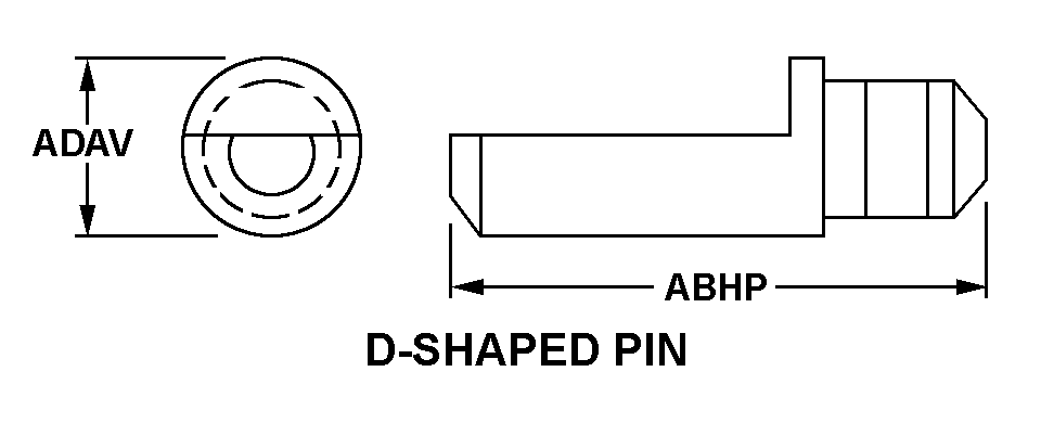 D-SHAPED PIN style nsn 5935-01-189-1936