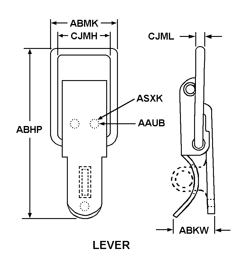 LEVER style nsn 5340-00-812-9978