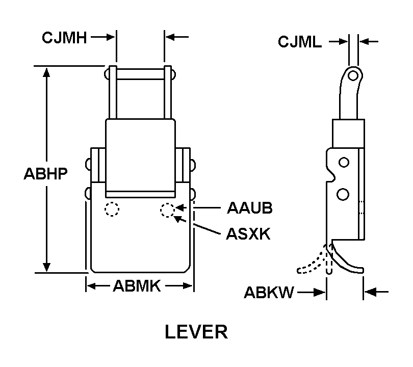LEVER style nsn 5340-01-512-9590