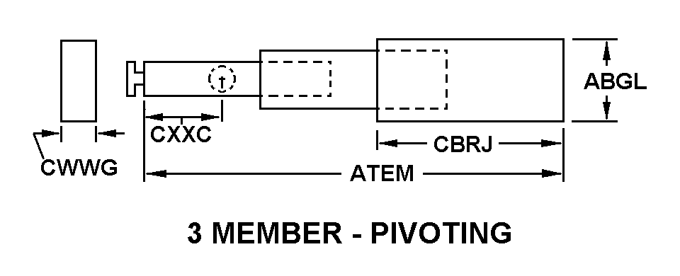 3 MEMBER - PIVOTING style nsn 5340-01-393-9930