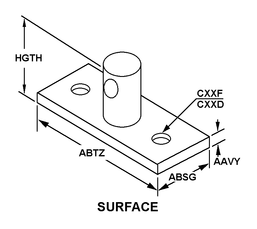 SURFACE style nsn 5340-00-290-7607