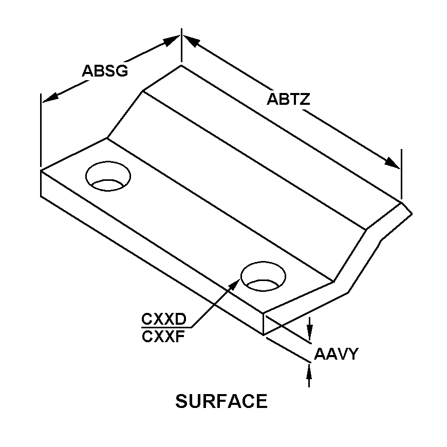 SURFACE style nsn 5340-00-290-7607