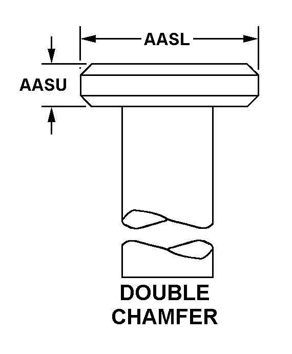 DOUBLE CHAMFER style nsn 5340-01-099-7811