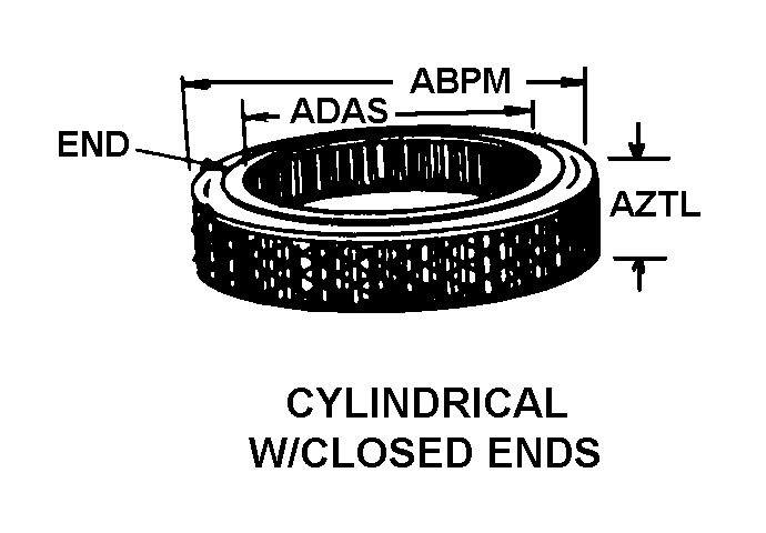 CYLINDRICAL W/CLOSED ENDS style nsn 2940-00-449-7388