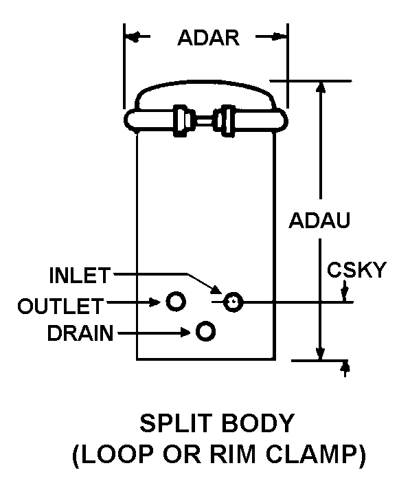 SPLIT BODY (LOOP OR RIM CLAMP) style nsn 4330-01-399-6781