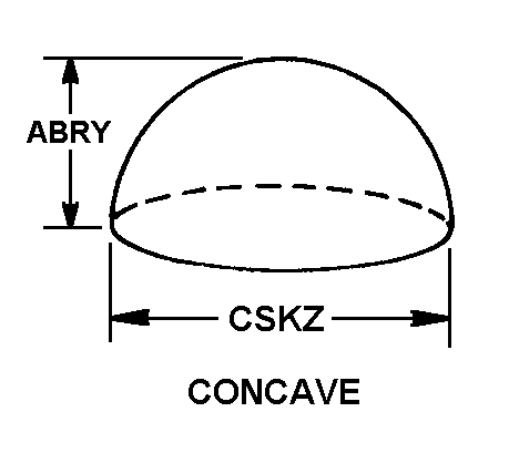 CONCAVE style nsn 4730-01-015-5254