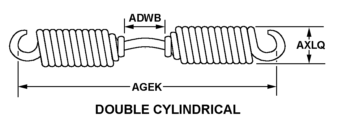 DOUBLE CYLINDRICAL style nsn 5360-00-708-3541