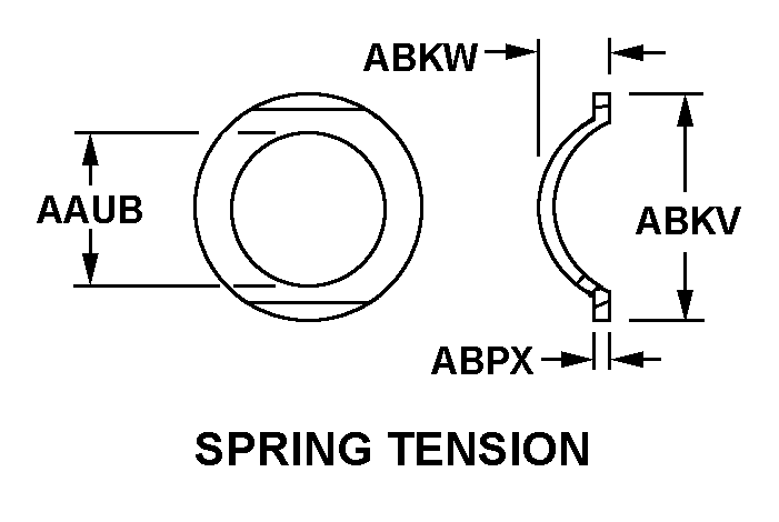 SPRING TENSION style nsn 5310-01-342-6913