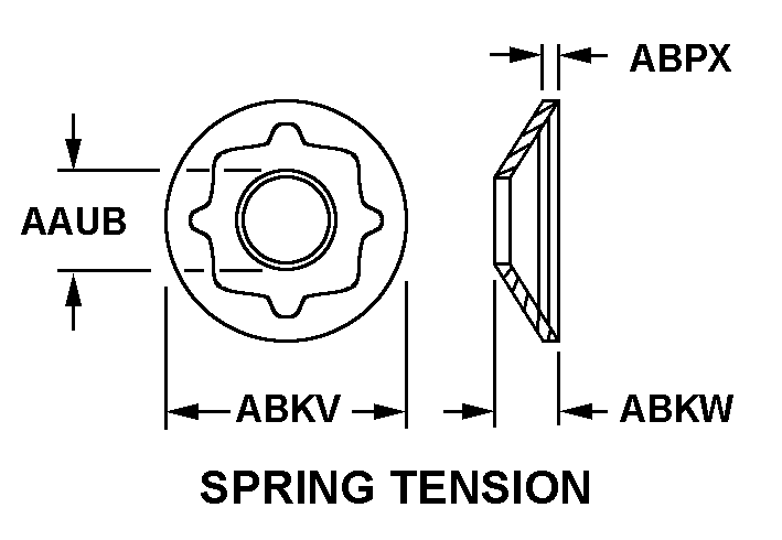 SPRING TENSION style nsn 5310-00-814-0814