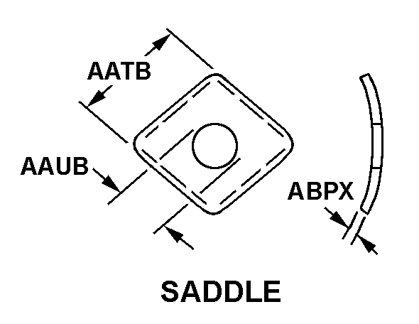 SADDLE style nsn 5310-00-753-8137